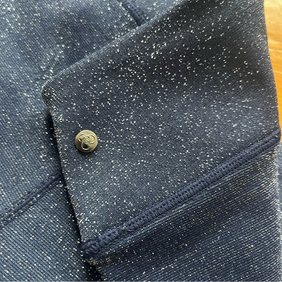 Zella Girl Navy Metallic Leggings size XL - Picture 6 of 11